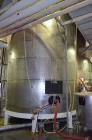 Used 16000 Gallon Douglas Brothers 304 Stainless Steel Vertical Tank