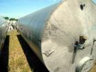 Used- Eisenback 6,000 Gallon Stainless Steel Vertical Storage Tank. 304 stainless steel. Flat bottom, dished head, 6' 8