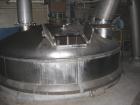 Used Bishopric Products Co (Enerfab Inc) 9000 Gallon Dimple Jacketed Mix Tank, 304 stainless steel. 12' diameter x 9'6