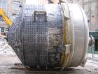 Used Bishopric Products Co (Enerfab Inc) 9000 Gallon Dimple Jacketed Mix Tank, 304 stainless steel. 12' diameter x 9'6