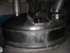 Used- Bishopric Products Co (Enerfab Inc) 9000 Gallon Dimple Jacketed Mix Tank, 304 stainless steel. 12' diameter x 9'6