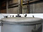 Used Evans & Sons Tank, 9000 Gallon, 316 Stainless Steel, Vertical. Approximate 126” diameter x 168” straight side, flat top and bottom. Internal atmospheric at 150 degrees F. Openings top (2) 2”, (3...