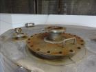Used Evans & Sons Tank, 9000 Gallon, 316 Stainless Steel, Vertical. Approximate 126” diameter x 168” straight side, flat top and bottom. Internal atmospheric at 150 degrees F. Openings top 2”, (4) 4”...