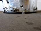 Used Evans & Sons Tank, 9000 Gallon, 316 Stainless Steel, Vertical. Approximate 126” diameter x 168” straight side, flat top and bottom. Internal atmospheric at 150 degrees F. Openings top 2”, (4) 4”...