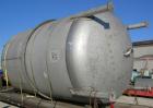 USED: Fabricated Products tank, 9000 gallon, 316L stainless steel, vertical. Approximately 10' diameter x 14' straight side, 2:1 elliptical top and bottom. Internal rated FV and 15 psi at 200 deg F. ...