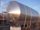 Used Feldmeier Cold Wall Storage Tank, Model GHW, 12,000 Gallon, 316L Stainless Steel, Horizontal. 120