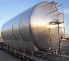 Used Feldmeier Cold Wall Storage Tank, Model GHW, 12,000 Gallon, 316L Stainless Steel, Horizontal. 120