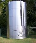 Used- Used- 17,000 Gallon (approximately) Feldmeier Stainless Steel Tank. Slant bottom, cone top. 12' 6