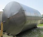 Used- Feldmeier Tank, 16,000 Gallon (approximately) Stainless Steel. Slant bottom, cone top. 12 '6