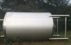 Used- Feldmeier, (approximately) 6,000 Gallon, 316L Stainless Steel Vertical Storage Tank. 108” diameter x 144” high straigh...