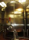 Used Feldmeier 10,000 Gallon Top Agitated Mix Tank. Includes 5 hp, 3485 rpm, Tri Clover 2 1/2