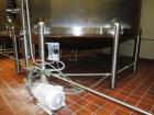 Used- 6,000 Gallon Top Agitated Mixing Tank. Single shell top agitated mixing tank with dual 28