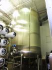 Used Feldmeier 16,300 Gallon Vertical Top Agitated Mixing Tank, Stainless Steel. 14'5