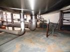 Used Feldmeier 9,000 Gallon Vertical Storage Tank, Stainless Steel. Dish top and dish bottom with center 6