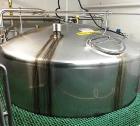 Used Feldmeier 6000 Gallon 316 Stainless Steel Vertical Storage Tank.