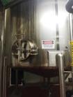 Used Feldmeier 6000 Gallon 316 Stainless Steel Vertical Storage Tank.
