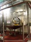 Used Feldmeier 6000 Gallon 316 Stainless Steel Vertical Storage Tank.