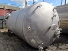Used Feldmeier Pressure Tank, 8000 Gallon, 304 Stainless Steel, Vertical. 108” Diameter x 192” straight side, dished top & bottom. Internal rated 15/-1.5 psi at +120/-60 degrees F. Openings top 20