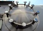 Used Feldmeier Pressure Tank, 8000 Gallon, 304 Stainless Steel, Vertical. 108” Diameter x 192” straight side, dished top & bottom. Internal rated 15/-1.5 psi at +120/-60 degrees F. Openings top 20