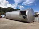 Used Feldmeier 25,000 Gallon 304 Stainless Steel Polished Vertical Vacuum Tank