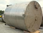 Used- Filpaco Industries Tank, Approximate 6,000 Gallon, 304 Stainless Steel, Vertical.  Approximate 114