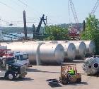 Used- HUB Technologies 55,500 Gallon Horizontal Pressure Tank. 316L stainless steel, dished heads. End swing arm manway cove...