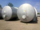 Used- HUB Technologies 55,500 Gallon Horizontal Pressure Tank. 316L stainless steel, dished heads, tank on (2) saddles, end ...