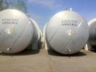 Used- HUB Technologies 55,500 Gallon Horizontal Pressure Tank. 316L stainless steel, dished heads, tank on (2) saddles, end ...