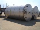Used Henders Boiler and Tank Storage Tank, approximately 11,175 gallon, 304 stainless steel, vertical. Approximately 120’’ diameter x 228’’ straight side, slight coned top, flat bottom. Openings: top...