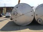 Used Henders Boiler and Tank Storage Tank, approximately 11,175 gallon, 304 stainless steel, vertical. Approximately 120’’ diameter x 228’’ straight side, slight coned top, flat bottom. Openings: top...