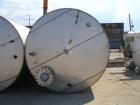 Used Henders Boiler and Tank Storage Tank, approximately 11,175 gallon, 304 stainless steel, vertical. Approximately 120’’ diameter x 228’’ straight side, slight coned top, flat bottom. Openings: top...