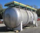 Used-19,000 Gallon Henderson Horizontal Receiver, stainless steel construction, approximately 11' diameter x 27