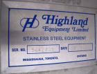 Used Highland Equipment Limited Tank, 11,887 Gallon, 304 Stainless Steel, Vertical.  132
