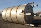 Used Tank, 10,500 Gallon, 304 Stainless Steel, Vertical. Approximate 126