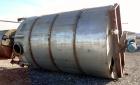 Used Imperial Steel Tank, 10,300 Gallon, 304 Stainless Steel, Vertical. Approximate 126
