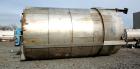 Used Imperial Steel Tank, 10,000 Gallon, 304 Stainless Steel, Vertical. Approximate 120