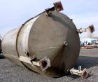 Used Imperial Steel Tank, 10,000 Gallon, 304 Stainless Steel, Vertical. Approximate 120