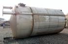 Used Imperial Steel Tank, 10,000 Gallon, 304 Stainless Steel, Vertical. Approximate 120