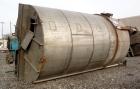Used Imperial Steel Tank, 10,000 Gallon, 304 Stainless Steel, Vertical. Approximate 120