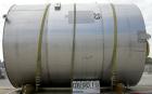 USED: Industrial Marine Inc tank, 6000 gallon, 304 stainless steel, vertical. Approximately 114
