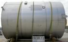 USED: Industrial Marine Inc tank, 6000 gallon, 304 stainless steel, vertical. Approximately 114