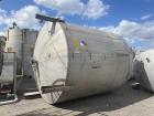 Used- IPSCO approximately 9300 gallon 304 stainless steel vertical mix tank. 138