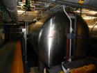 Used JV Northwest 7,500 Gallon Stainless Steel, Jacketed Pressure Tank, Horizontal Orientation. Measures 7' diameter x 32' long, dished ends. Vessel is internally rated for 50 PSI at 300 deg. F. Jack...