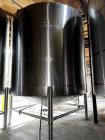 Used- JV Northwest 10,000 Gallon Stainless Steel Tank. Vessel measures 144