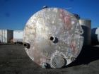 Used- Joseph Oat and Sons Vertical Storage Tank. Approximately 8000 gallon, stainless steel. 10' diameter x 13'-6