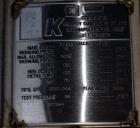 Unused- Graver Water Systems Approximate 5200 Gallon Cation Regeneration Vessel. Manufactured by Kennedy Tank, 316/316L stainless steel, vertical. 90