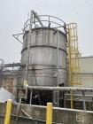 Used Approx. 14,000 gallon Knight Fabrication Vertical Tank. Stainless steel