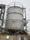 Used Approx. 14,000 gallon Knight Fabrication Vertical Tank. Stainless steel