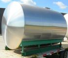 Used L'Hoir Incorporated Tank, 5,104 gallons (4250 Imperial), 304 stainless steel, horizontal. Approximately 100 1/2