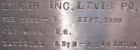 Used L'Hoir Incorporated tank, 4803 gallons (4000 Imperial), 304 stainless steel, horizontal. Approximately 94 1/2